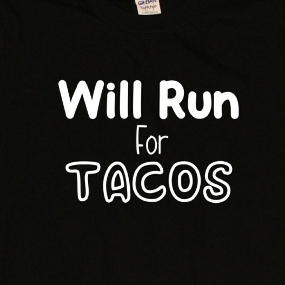 Will Run For Tacos comfortable unisex t-shirt - Picture 2 of 3